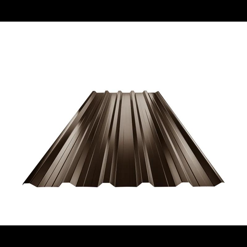 Krovni trapez sa prepustom TR 35A+  - Pocink obojeni  - Tamno braon ČOKO  -  Slika