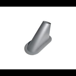 Podnožje za ventilaciju - Trihter  - Aluminijum – Natur  - Pocink obojeni – Prašinasto siva  -  Slika 1