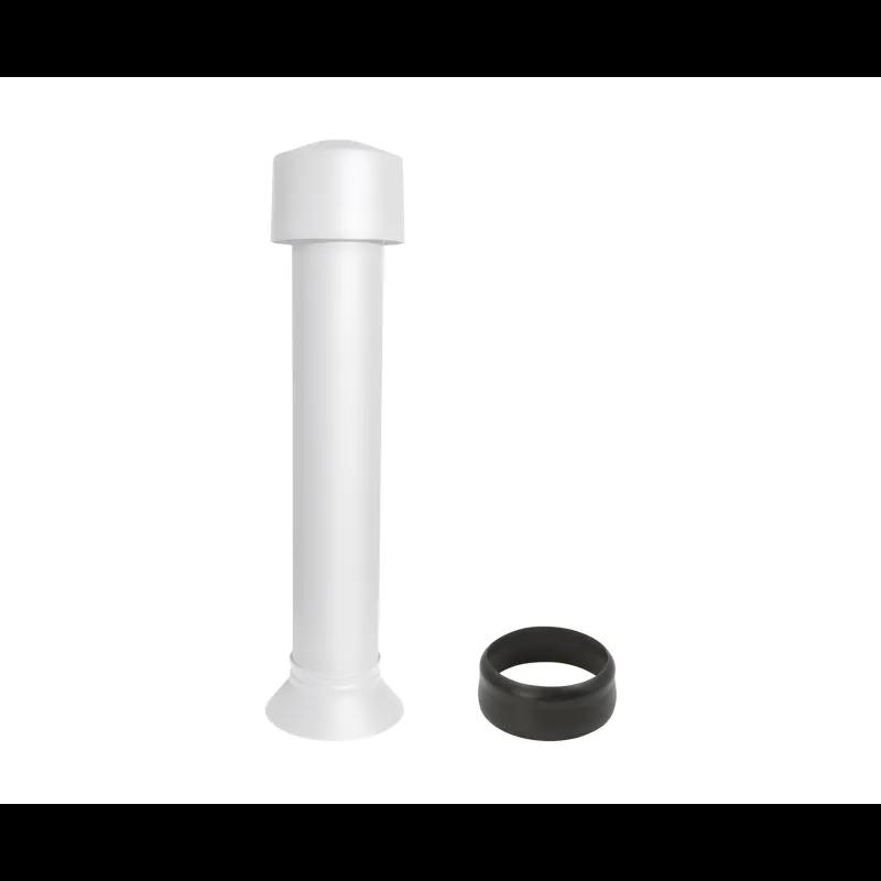 Ventilaciona glava + EPDM  - Aluminijum – Natur  - Pocink obojeni – Prijavo bela  -  Slika