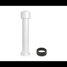 Ventilaciona glava + EPDM  - Aluminijum – Natur  - Pocink obojeni – Prijavo bela  -  Slika 1