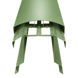 Slemenjak za ventilaciju UNI l=1,22 m  - Aluminijum – Natur  - Pocink obojeni – Trava zelena  -  Slika 2