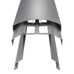 Slemenjak za ventilaciju UNI l=1,22 m  - Aluminijum obojeni  - Svetlo siva  -  Slika 2