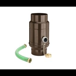 Zadržač vode sa crevom  - Aluminijum – Natur  - Pocink obojeni – Tamno braon ČOKO  -  Slika 1