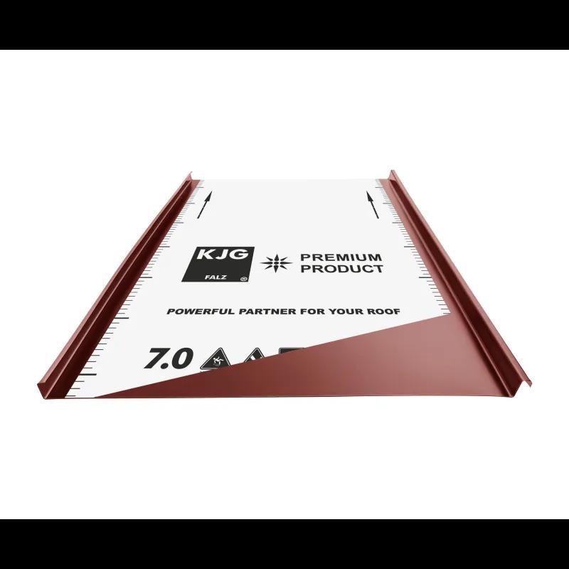 FALZ profil dvostruki stojeći šav  - Pocink obojeni  - Vinsko crvena  -  Slika