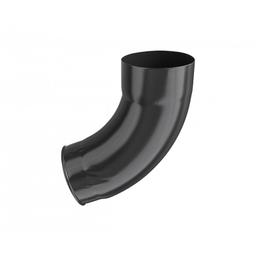 Izlivno koleno 72°  - Pocink obojeni  - Intenzivno crna  -  Slika 1