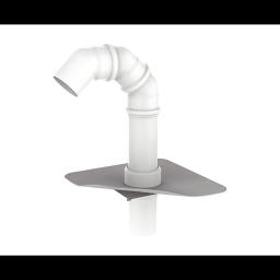 PVC prodor za kablove sa manžetnom  - PVC  - Bela  -  Slika 1