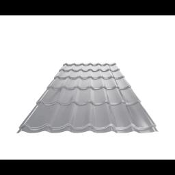 Krovni pokrivač UNI 1  - Aluminijum obojeni  - Silver  -  Slika 1