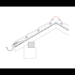 Slemenjak za krov  - Aluminijum obojeni  - Silver  -  Slika 2
