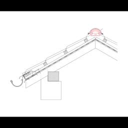 Prednji završetak slemena  - Aluminijum obojeni  - Silver  -  Slika 2