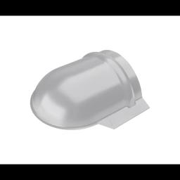 Okrugli završetak slemena  - Aluminijum obojeni  - Silver  -  Slika 1