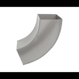 Koleno četvrtasto 72°  - Aluminijum obojeni  - Tamno silver  -  Slika 2