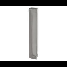 Oluk vertikalni četvrtasti  [s=0,70]  - Aluminijum obojeni  - Tamno silver  -  Slika 1