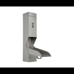 Zadržač vode četvrtasti  - Aluminijum obojeni  - Tamno silver  -  Slika 1