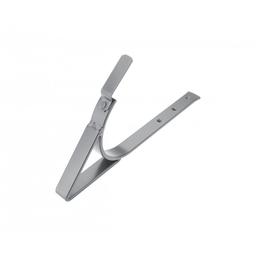 Kuka za ležeći oluk ojačana  - Aluminijum obojeni  - Svetlo siva  -  Slika 1