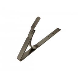 Kuka za ležeći oluk ojačana  - Aluminijum obojeni  - Zeleno smeđa  -  Slika 1