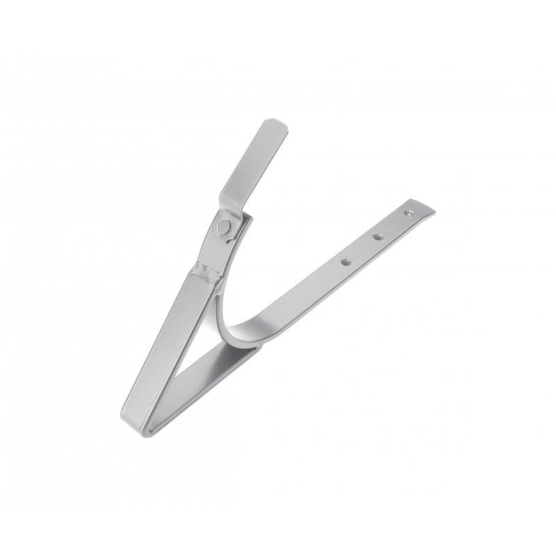 Kuka za ležeći oluk ojačana  - Aluminijum obojeni  - Silver  -  Slika