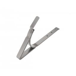 Kuka za ležeći oluk ojačana  - Aluminijum obojeni  - Tamno silver  -  Slika 1