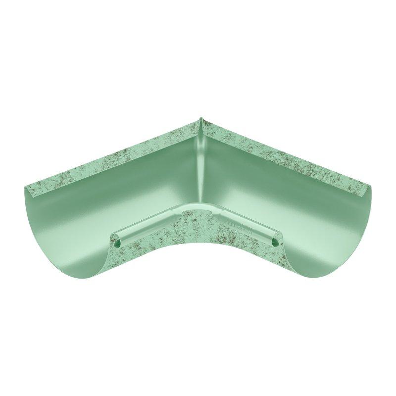 Krivina unutrašnja  - Aluminijum obojeni  - Zelena patina  -  Slika