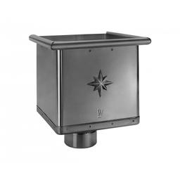 Sabirni kotlič kubni  - Aluminijum obojeni  - Antracit  -  Slika 1