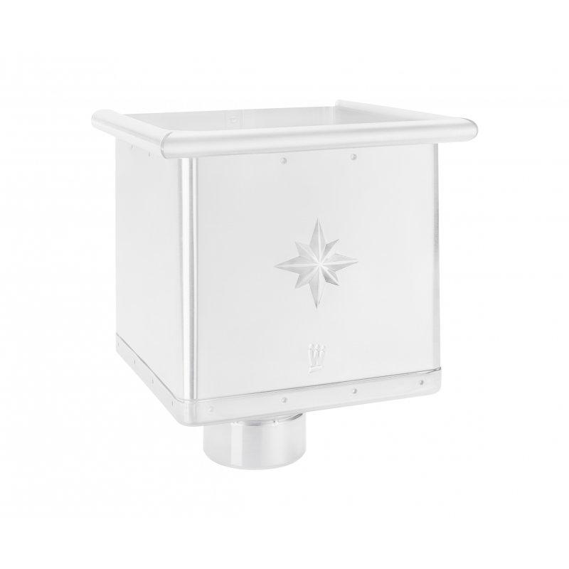 Sabirni kotlič kubni  - Aluminijum obojeni  - Bela  -  Slika