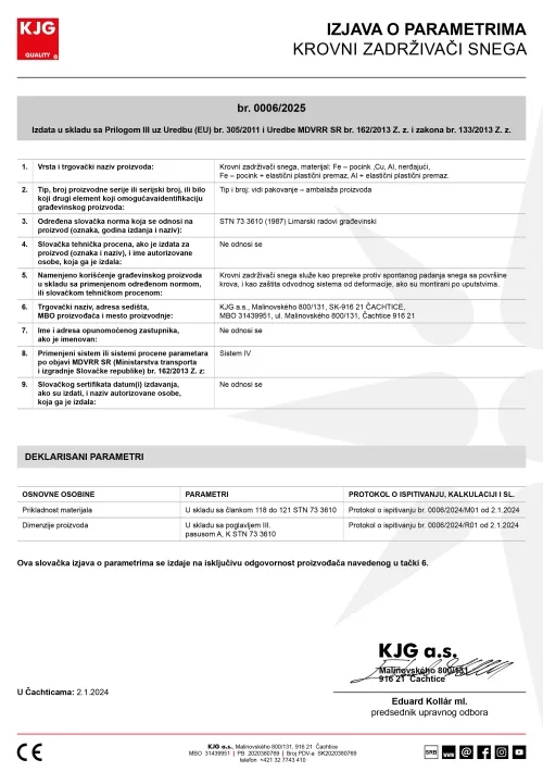 Krovni zadrživači snega