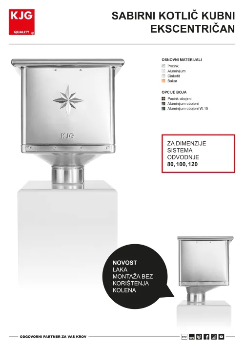 Sabirni kotlič kubni ekscentričan