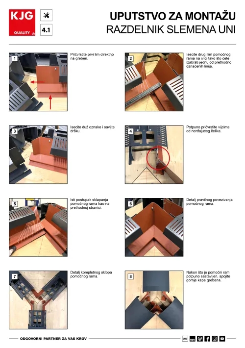 Razdelnik slemena UNI