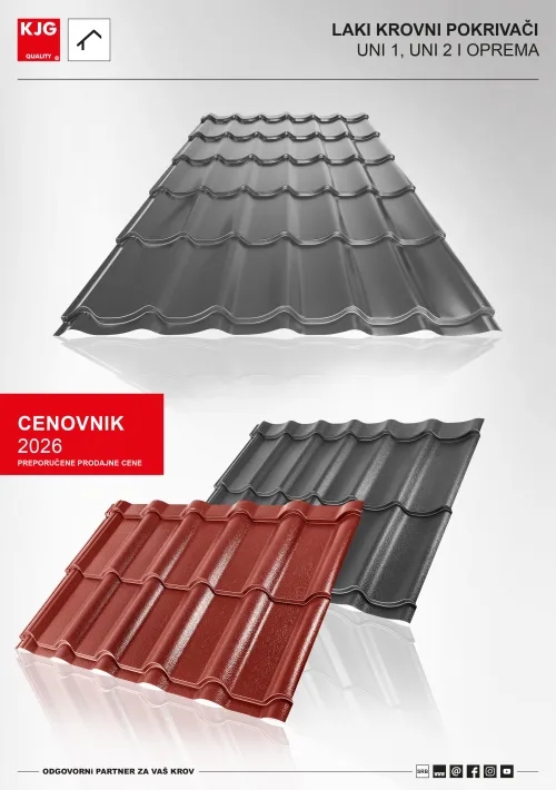 Laki krovni pokrivači UNI i oprema