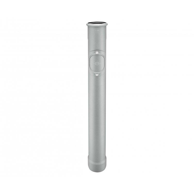 Odvodna cev sa revizionim otvorom - Pocink – Natur - Aluminijum obojeni W.15 – Cink siva W.15 - Slika