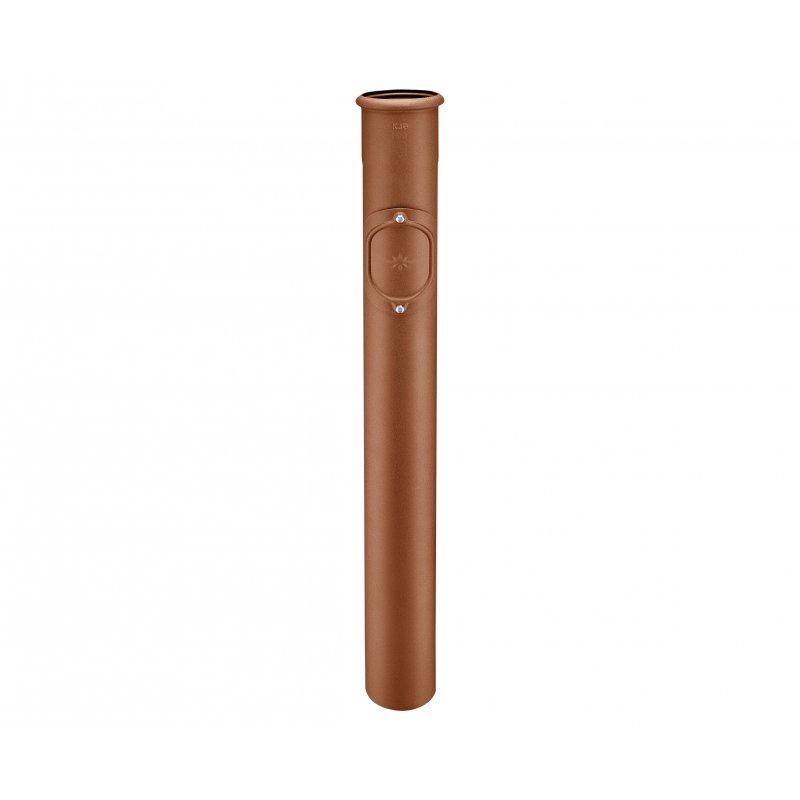 Zaštitna odvodna cev sa revizionim otvorom - Pocink – Natur - Aluminijum obojeni W.15 – Bakarno smeđa W.15 - Slika