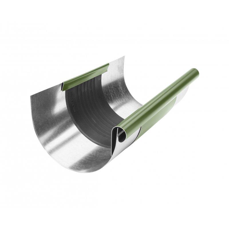 Dilatacija poluokruglog oluka - Pocink obojeni - Trava zelena - Slika