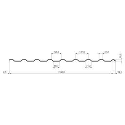 Krovni trapez TR 18A - Pocink obojeni - Silver - Slika 2