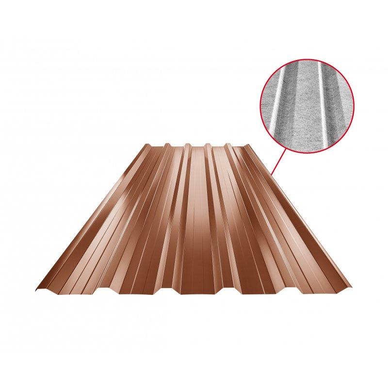 Krovni trapez sa prepustom TR 35A+ SQ (sound – aqua) - Pocink obojeni - Bakarno smeđa - Slika