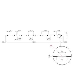 Krovni trapez sa prepustom TR 18A+ - Pocink obojeni
MATT MARCEGAGLIA - Vinsko crvena MATT - Slika 2