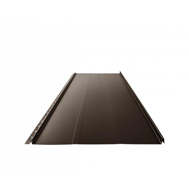 Krovni panel CLICK 515 T25 - Pocink obojeni - Testa di Moro - Slika