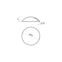 Montažna kapica 16/4 - Aluminijum obojeni - Intenzivno crna - Slika 2