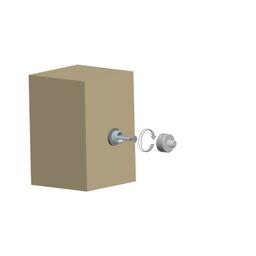 UNI platforma od nerđajućeg čelika za pričvršćivanje OB M10 - Inox - Natur - Slika 3