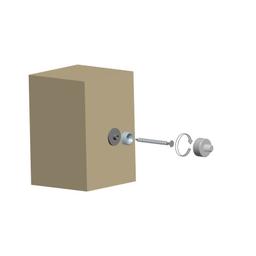 UNI platforma od nerđajućeg čelika za pričvršćivanje OB M10 - Inox - Natur - Slika 2