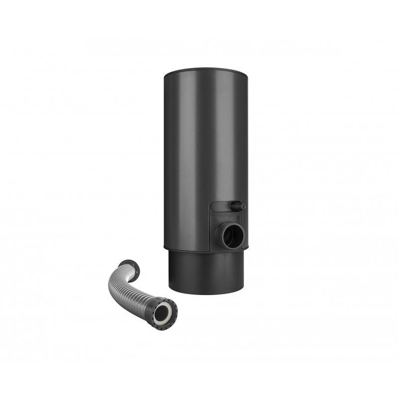 Zadrživač vode sa crevom i dugmetom - Aluminijum obojeni - Antracit - Slika