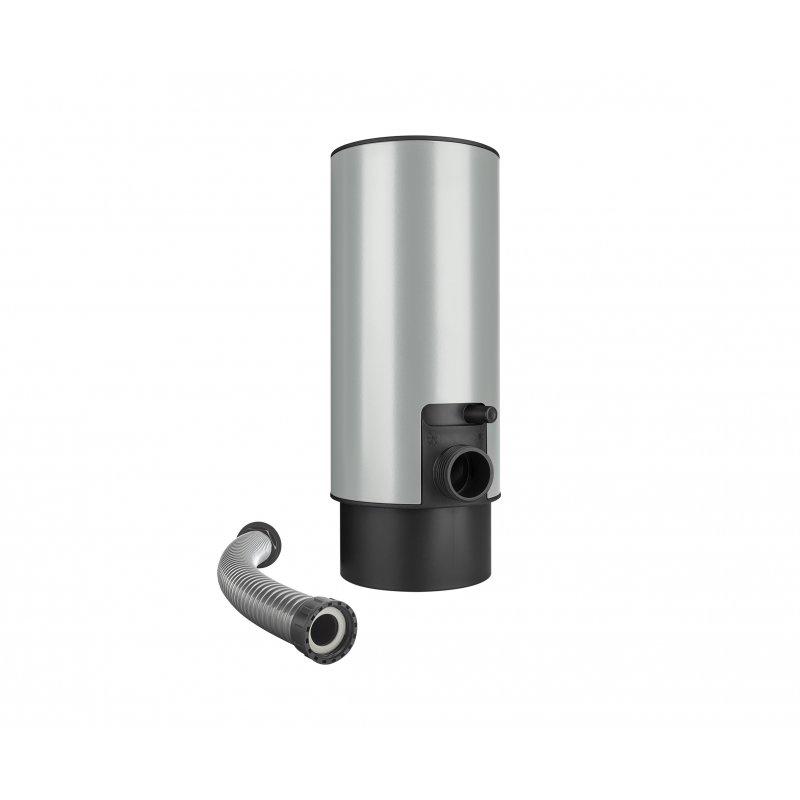 Zadrživač vode sa crevom i dugmetom - Aluminijum obojeni - Cink siva - Slika