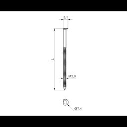 Konveksni ekseri za zabijanje - Čelik - Slika 2