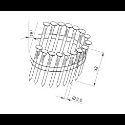 Pneumatski glatki ekseri za zabijače bez gasa - Čelik - Slika 3