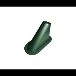 Podnožje za ventilaciju - Trihter - Aluminijum – Natur - Pocink obojeni – Mahovinasto zelena - Slika 1