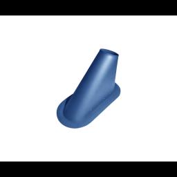 Podnožje za ventilaciju - Trihter - Aluminijum – Natur - Pocink obojeni – Tamno plava - Slika 1