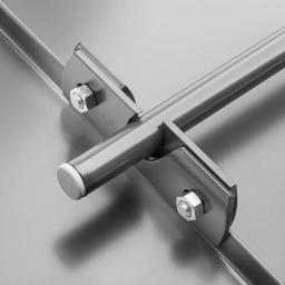 Nosač cevi snegobrana za falcovani krov - Aluminijum – Natur - Pocink obojeni – Tamno braon ČOKO - Slika 4