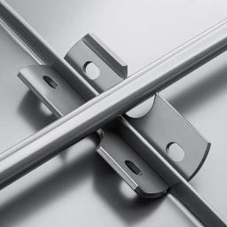 Nosač cevi snegobrana za falcovani krov - Aluminijum – Natur - Pocink obojeni – Tamno braon ČOKO - Slika 2