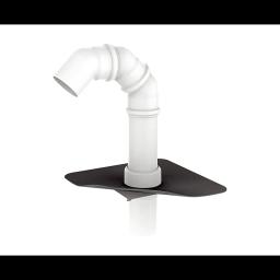 FPO prodor za kablove sa manžetnom - PVC - Bela - Slika 1